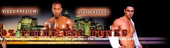 male strippers BACHELORETTE PARTIES and male revue in New York, New Jersey, Connecticut